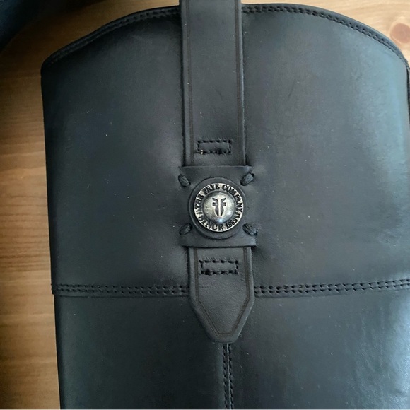 Frye Jayden Button Melissa Tall Black Leather High Riding Boots 6B Style 3475095 - Picture 5 of 15